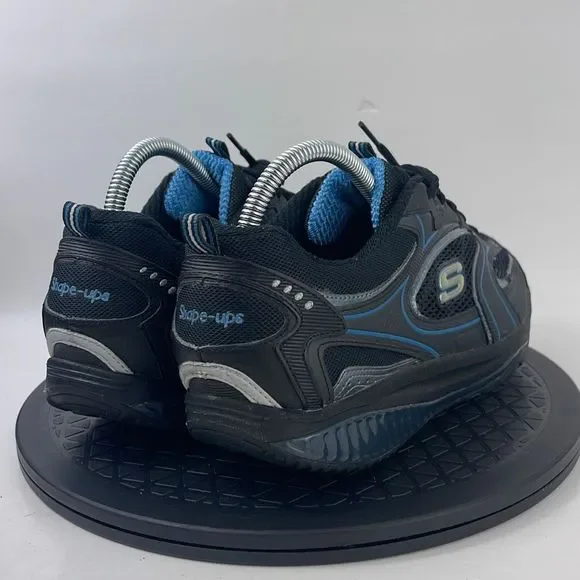 Skechers Shape Ups Black/Blue Walking Comfort Shoes 12320 Women’s Size 9.5 - Picture 5 of 12